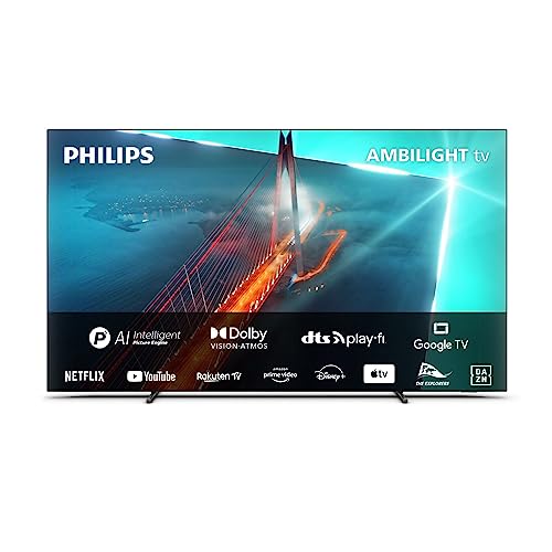 Philips OLED TV Ambilight 4K 55OLED708/12, Metallrahmen - 2023 Series - 55 "
