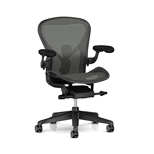 Herman Miller Aeron Ergonomic Chair - Size B, Graphite - Size B - Graphite
