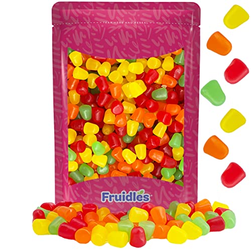 Assorted Fruit JuJu Jelly Drops, Delicious Gummy Candy, Gluten-Free, Fun and Festive Holiday Snacking, Party Favor (1 Pound) - 1 Pound