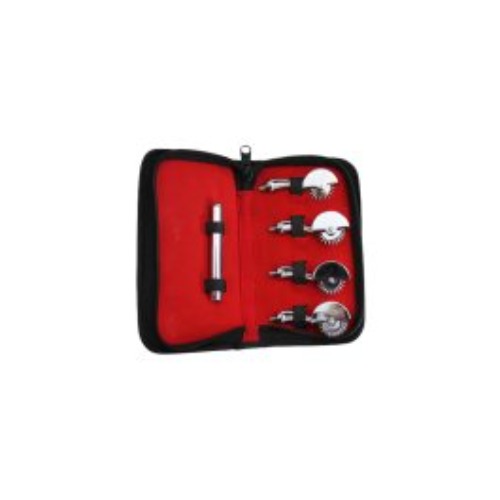 Rouge Interchangeable 4 Pinwheel Set and Carrying Case