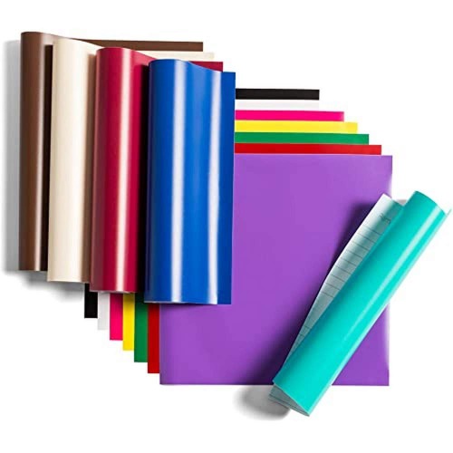 Cricut Removable Vinyl | Variety | 30.5 cm (12 ft) | 12 x Self Adhesive Vinyl Sheets | For use with all Cricut Cutting Machines