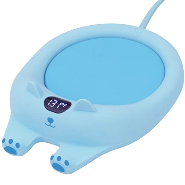 PUSEE Mug Warmer,Coffee Warmer for Desk Candle Warmer Auto Shut Off,Coffee Cup Warmer With 3 Temp Settings,Electric Beverage Warmer Plate for Coffee,Tea,Water Milk and Cocoa(Not Include Cup)