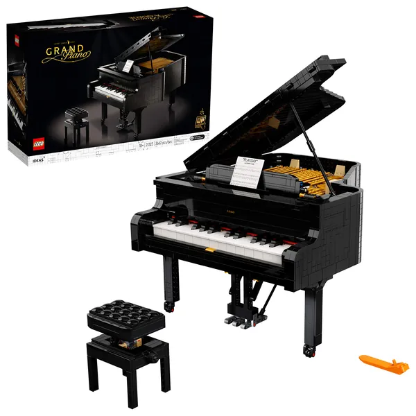 LEGO Ideas Grand Piano 21323 Model Building Kit, Build Your Own Playable Grand Piano, an Exciting DIY Project for The Pianist, Musician, Music-Lover or Hobbyist in Your Life (3,662 Pieces) - 