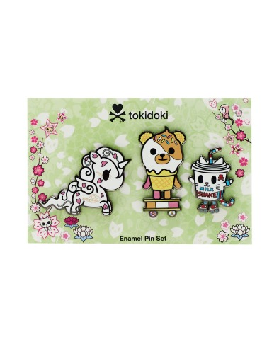 Hanami Picnic Enamel Pin Set | Default Title