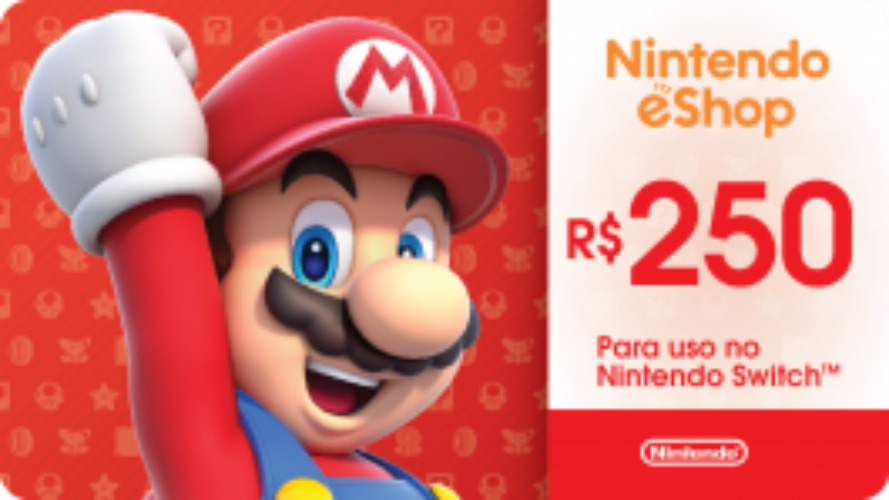 Nintendo eShop - R$ 250,00