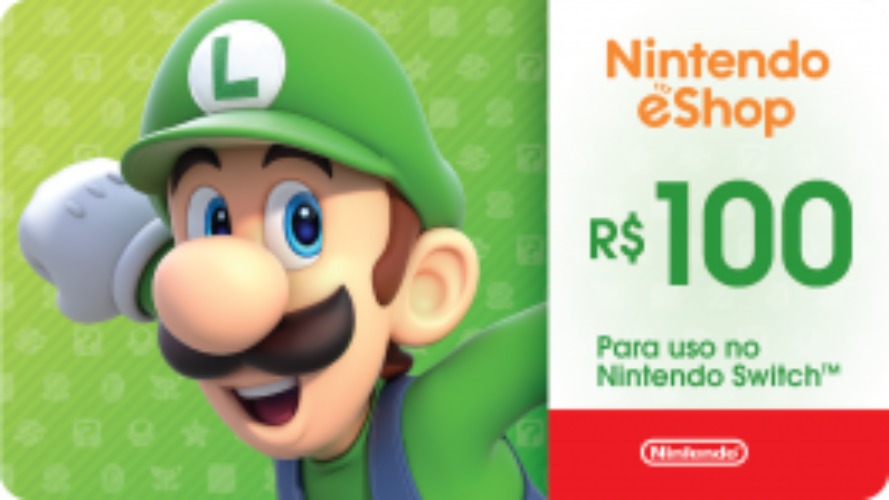 Nintendo eShop - R$ 100,00
