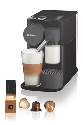 De'Longhi Lattissima One Evo Automatic Coffee Maker, Single-Serve Capsule Coffee Machine, Automatic frothed milk, Cappuccino and Latte, EN510.B, 1450W, Black - Black
