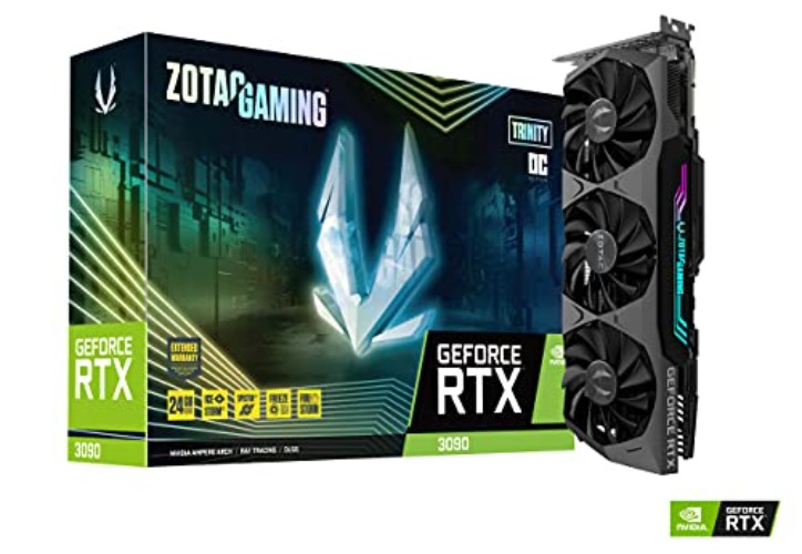 ZOTAC Gaming GeForce RTX 3080 Trinity OC LHR 12GB GDDR6X 384-bit 19 Gbps PCIE 4.0 Graphics Card, IceStorm 2.0 Advanced Cooling, Spectra 2.0 RGB Lighting, ZT-A30820J-10PLHR