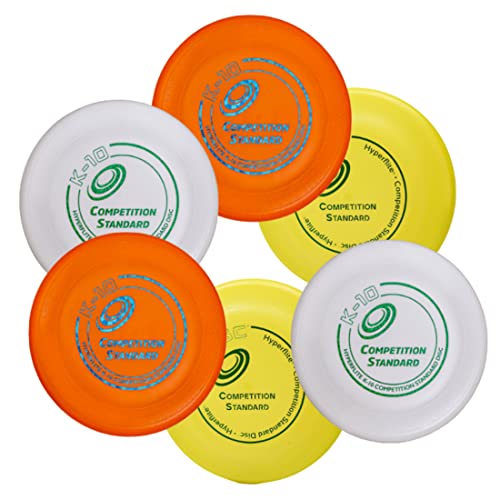 Hyperflite K-10 Competition Standard Dog Disc,multi,6 Pack