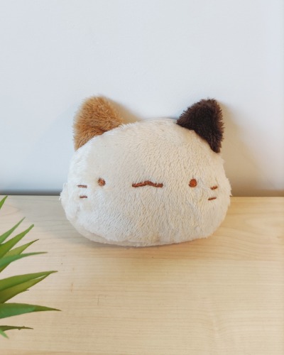 Calico plush pouch