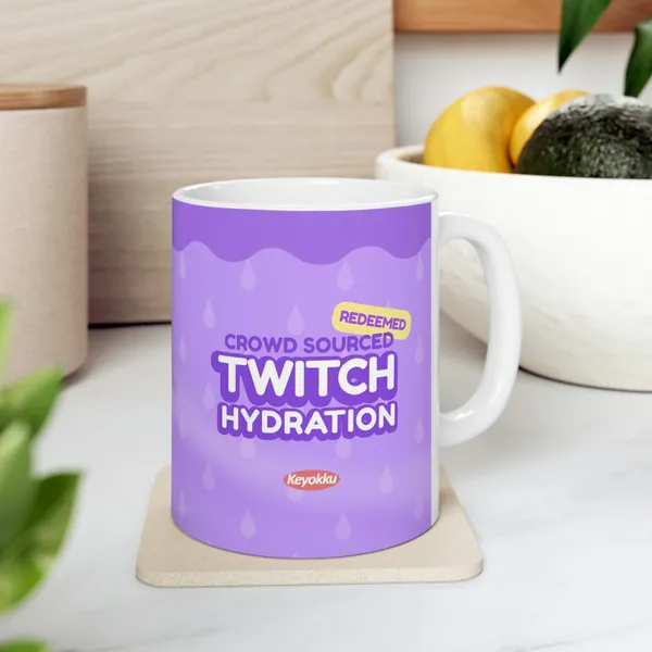 Twitch Hydration Tasse Meme Gag Geschenk Twitch Vtuber Gamer Streamer Fans