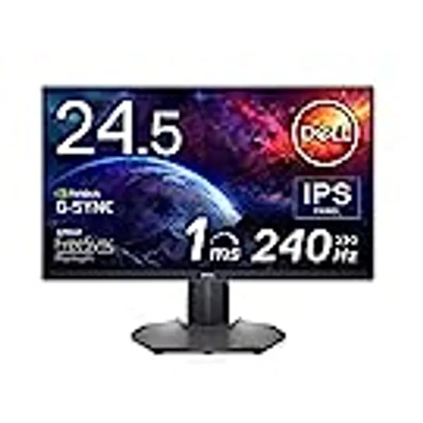 Dell 240Hz Gaming Monitor 24.5 Inch Full HD Monitor with IPS Technology, Antiglare Screen, Dark Metallic Grey - S2522HG