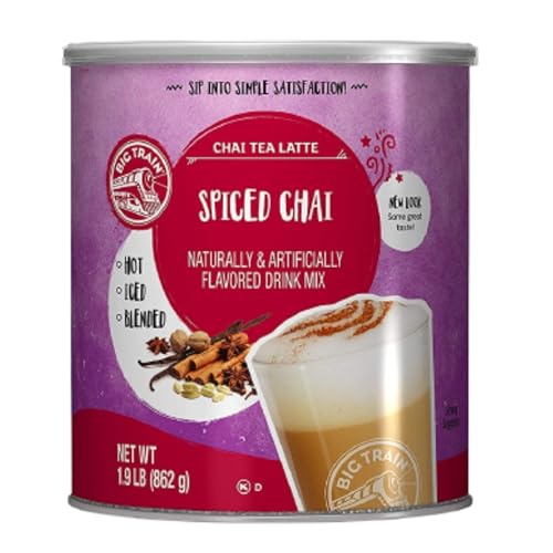 Big Train Spiced Chai Tea Latte Beverage Mix, 1.9 Pound