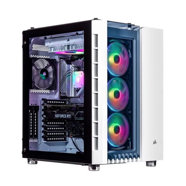 Velztorm Prizma 12th Gen CTO Gaming Desktop (Intel Alder Lake i9-12900K 16-Core, GeForce RTX 3090 24GB, 64GB DDR5 4800MHz RAM, 1TB PCIe SSD, 240mm AIO, WiFi 6, BT 5.2, Win 10 Home) - 64GB RAM|1TB SSD|Win10H 3090