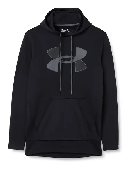 Under Armour Men's Armour Fleece Big Logo Hoodie - Black (001)/Pitch Gray XX-Large