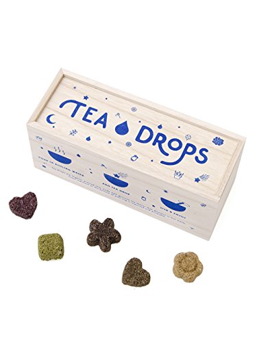 Tea Drops Organic Tea Box: Perfect Bagless Variety Sampler 25 Count - Naturally Sweetened - Ideal for Gifting - Citrus Ginger, Blueberry Acai, Rose Earl Grey, Sweet Peppermint & Matcha Green Flavors - 25 Count Variety