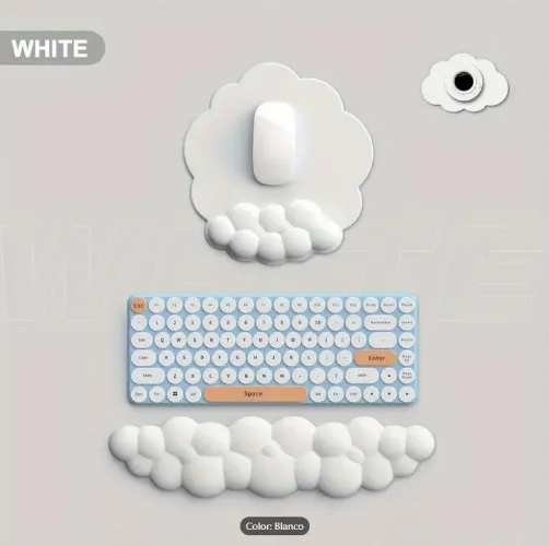 Esponja protector muñeca nube para Raton y teclado