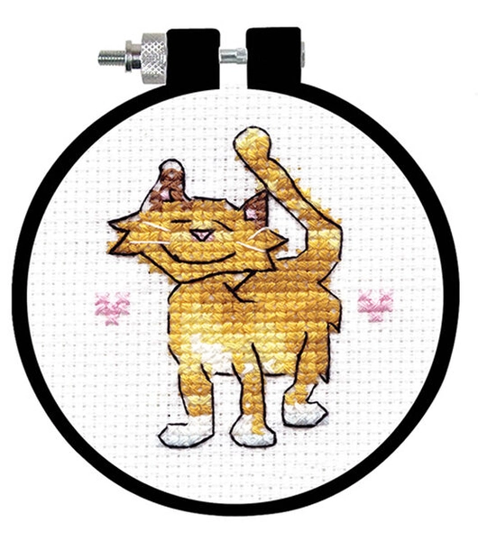 Golden Kitty Counted Cross Stitch Kit