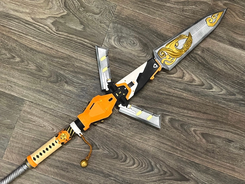 Valkyrie&#39;s Suzaku Spear Heirloom Battle Royale 3D Printed Prop Toy Fan Art