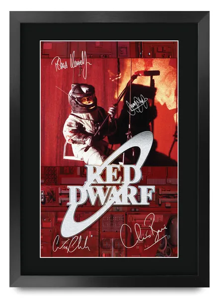 HWC Trading FR A3 Red Dwarf Gifts Printed Signed Autograph Poster for TV Memorabilia Fans - A3 Framed