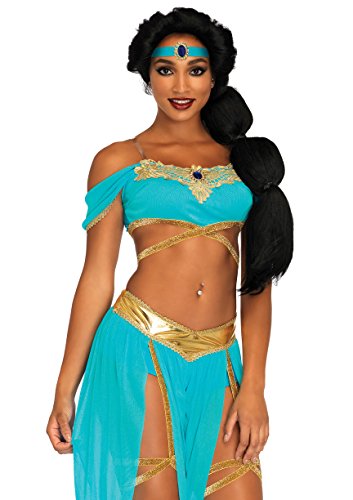 Leg Avenue Women's Oasis Arabian Princess Costume - X-Small - Blue