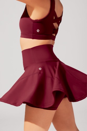 Supersculpt™ Twirl Skort with Pockets - Crimson | M