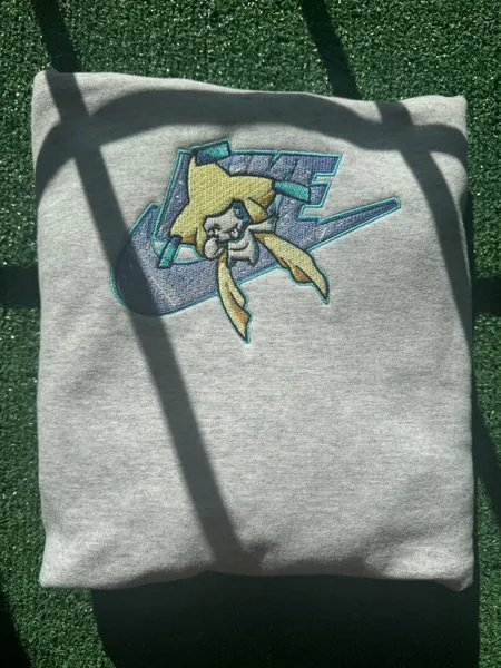 Jirachi Pokemon Embroidered Hoodie