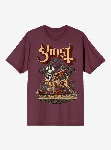 Ghost Papa Emeritus Demon Flames Boyfriend Fit Girls T-Shirt