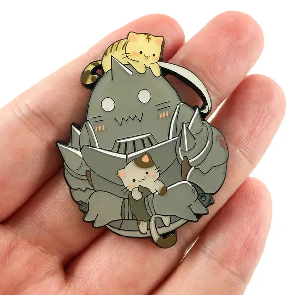 Fullmetal Alchemist Anime Enamel Pin | Alphonse Elric Badge | Cosplay Brooch 鋼の錬金術師