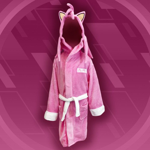 Official Sonic the Hedgehog Amy Rose Cosplay Hooded Adult Bathrobe / Dressing Gown | Default Title