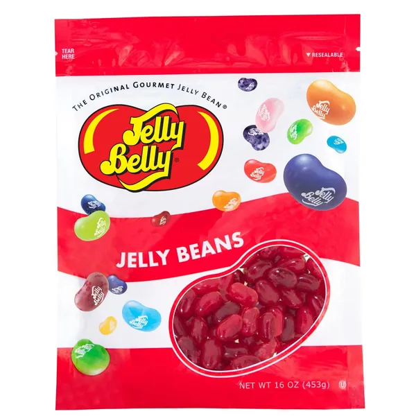 Jelly Belly Pomegranate Jelly Beans - 1 Pound (16 Ounces) Resealable Bag - Genuine, Official, Straight from the Source