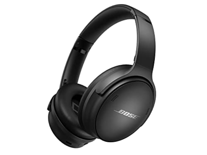 Bose QuietComFort 45 Bluetooth Wireless Noise Cancelling Headphones with Microphone for Phone Calls — Triple Black - Black - 45 Series