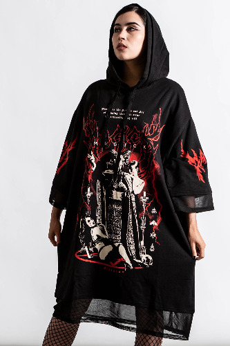 Magick Hood Top | XL / Black / 70% Cotton 30% Polyester