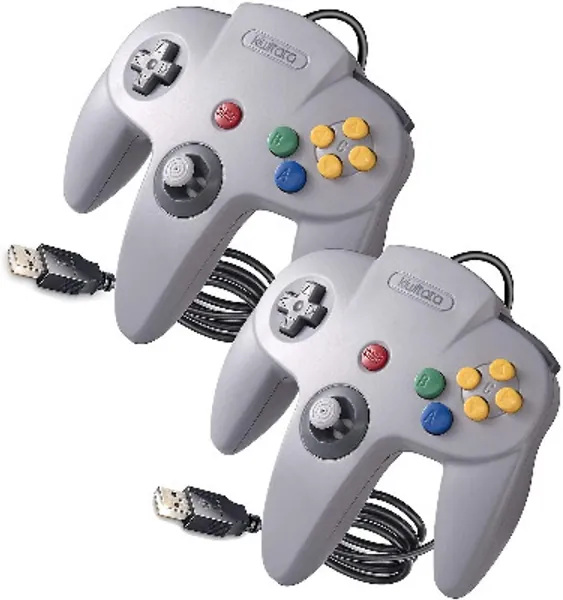 2 Pack Classic N64 Usb Controller, Retro N64 Bit Wired Pc Controlle...
