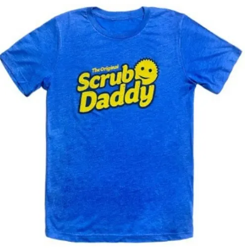 The OG Scrub Daddy Adult Tee in Blue