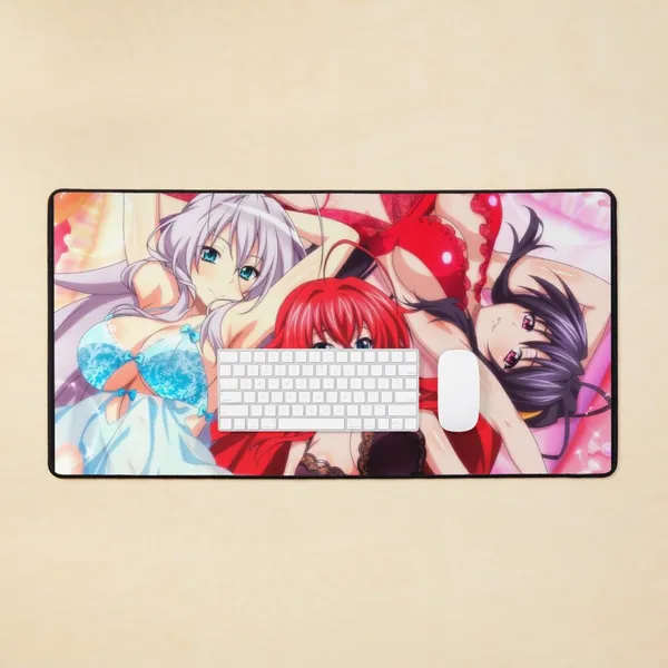 Lewd Himejima Akeno Rias Gremory Rossweisse Tits Sexy Boobs Cute (High School DxD Ecchi Hot Hentai Girl) | Mouse Pad