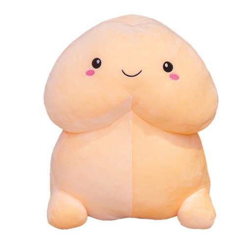 Meideli Plush Throw Pillow Couch Chair Stuffed Doll Simulation Penis Pillow Decorative Prank Unique PP Cotton C 30cm