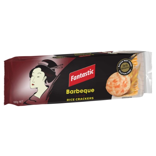 Fantastic Rice Crackers Barbeque, 100g