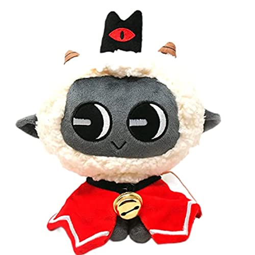 Lyoveu Cult of The Lamb Plush Doll,Cult of The Lamb Plush, 13 Cute Lamb Stuffed Plush Toy, Game Figure Plush Toy,Collectible Gifts for Gaming Fans, Car and Sofa Decorations, for Boys and Girls - C