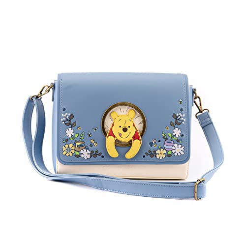 Loungefly Winnie The Pooh 95th Anniversary Crossbody Bag - No Size - Light Blue