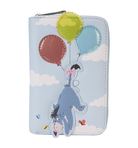 Loungefly Disney Winnie the Pooh and Friends Floating Balloons Zip Around Wallet