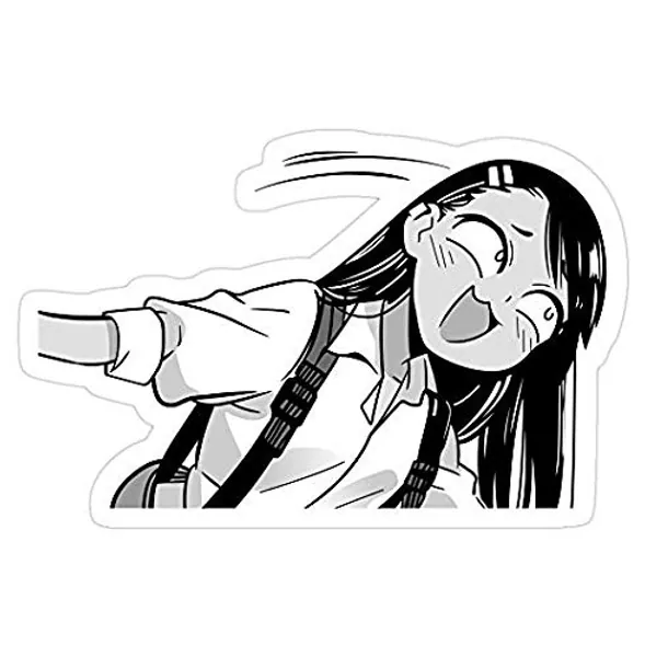 Smug Nagatoro Borderless, highres Decal Sticker - Sticker Graphic - Auto, Wall, Laptop, Cell, Truck Sticker for Windows, Cars, Trucks