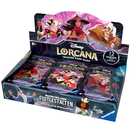 Disney Lorcana Trading Card Game: Aufstieg der Flutgestalten - Booster Display mit 24 Booster Packs (Deutsch)