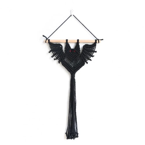 Gothic Bat Wall Hanging Planter Holder - Short - Wall Hanging