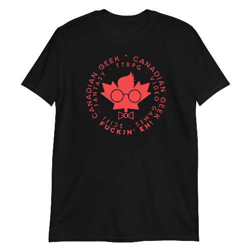 Canadian Geek T-Shirt (Unisex) - Black / L