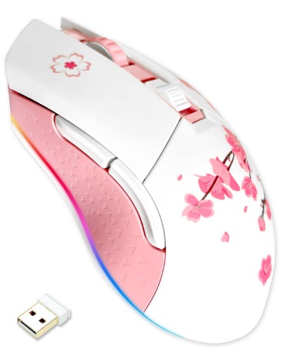 DAREU Sakura Pink Wireless Gaming Mouse