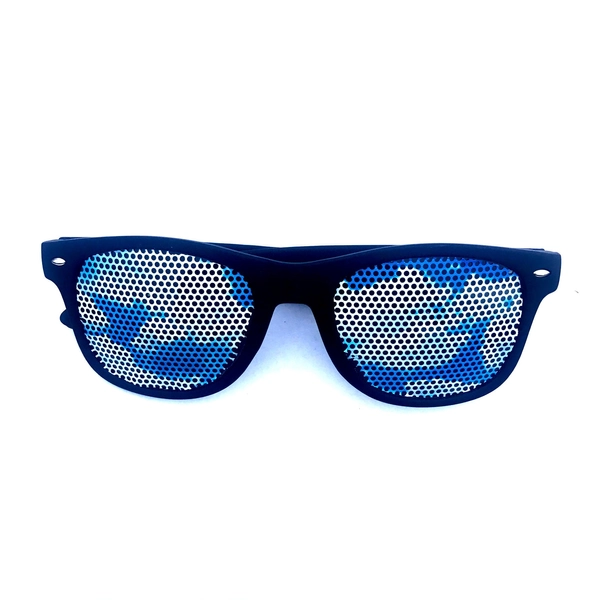 blue skies with clouds plastic Festival Graphic Wayfarer Sunglasses