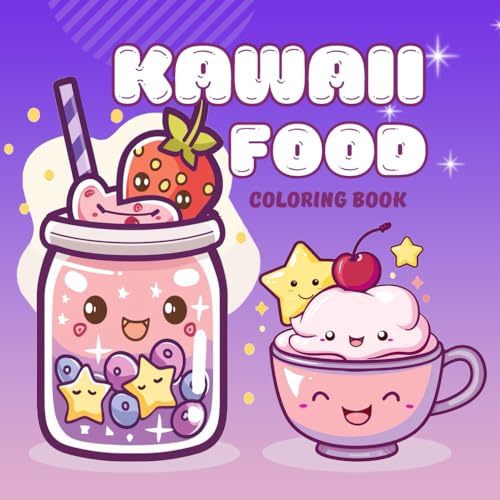 Coloring Book Kawaii Food
