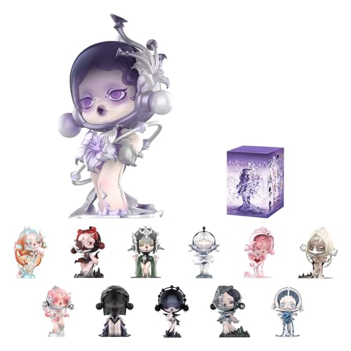 POP MART SKULLPANDA The Sound Series Figures, SKULLPANDA Blind Box Figures, Random Design Action Figures Collectible Toys Home Decorations, Holiday Birthday Gifts, Single Box - Skullpanda the Sound - Single Box
