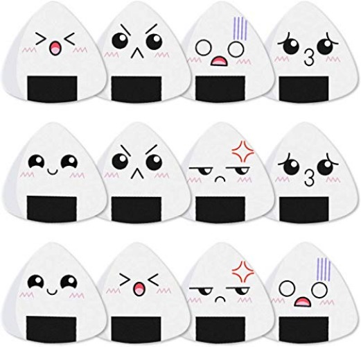 Guitar Picks White Sushi Rice Balls 12 Pack 0.96mm Heavy Guitar Plectrums for Bass, Acoustic & Electric Guitars - 0.96mm - 12PCS 0.96mm White Rice Ball